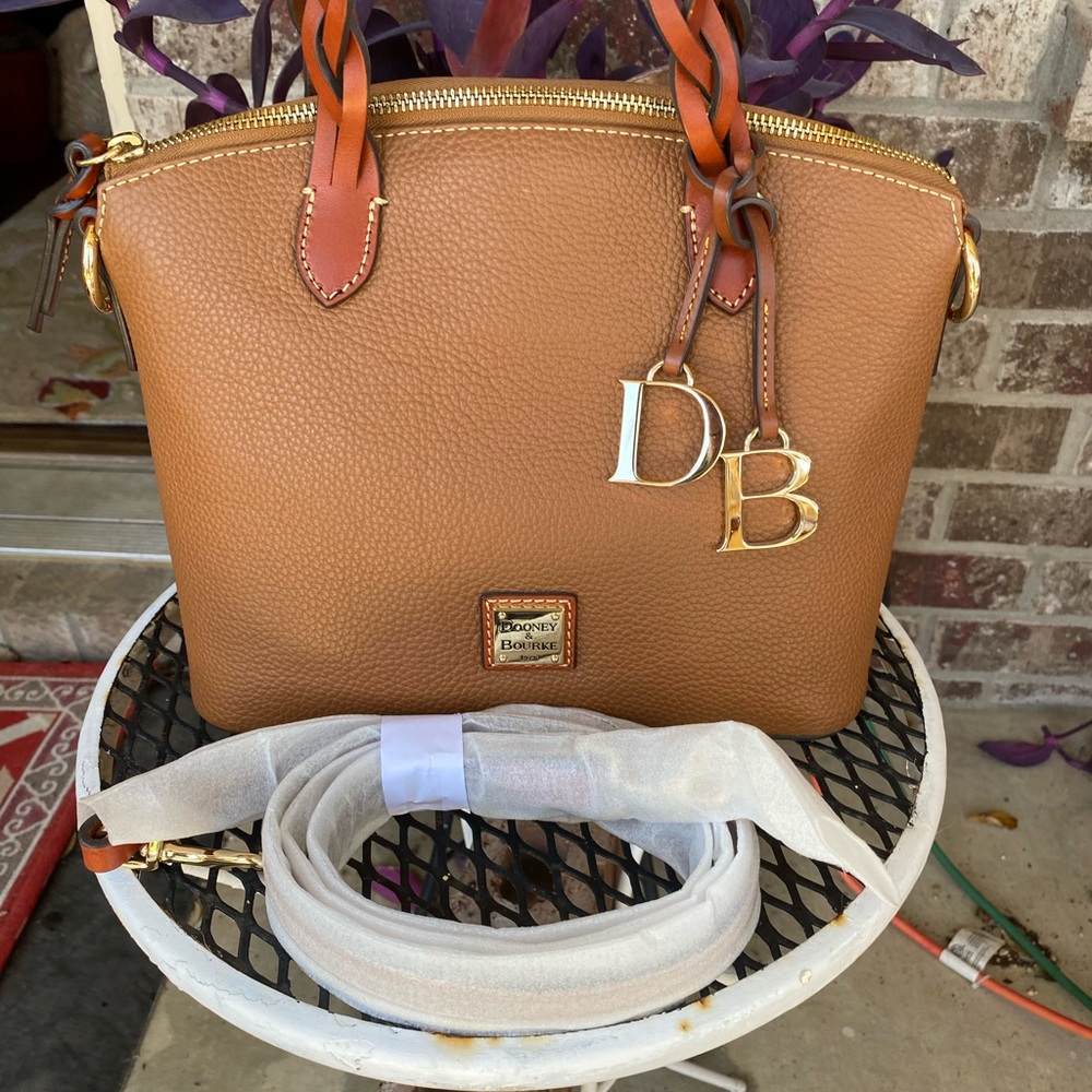 Dooney & Bourke Tan Leather Satchel new $159
